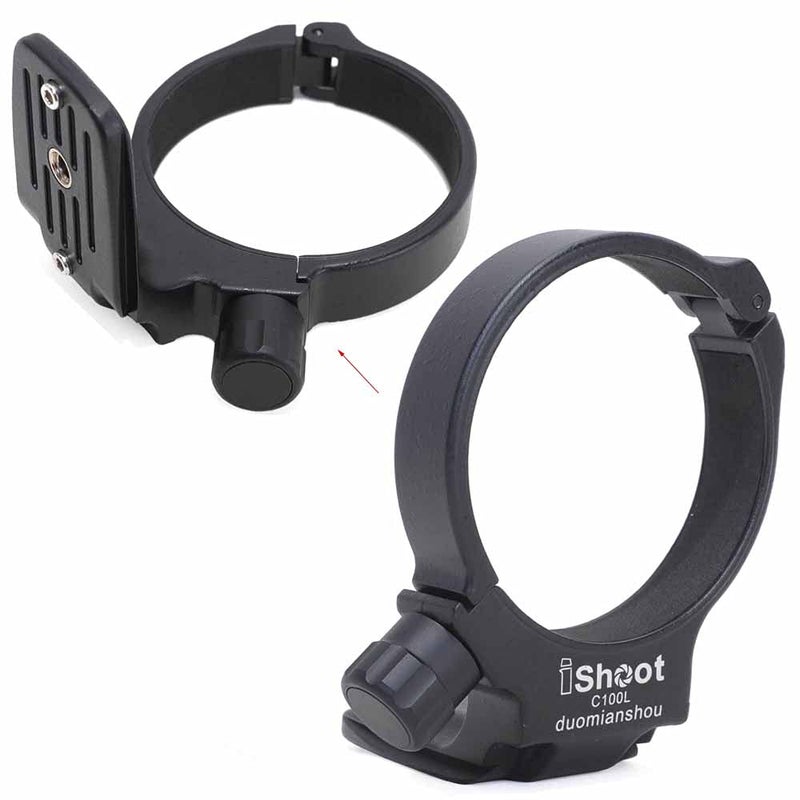 iShoot Metal Tripod Mount Ring D (B) Lens Collar Support Holder Bracket for Canon EF 100mm f/2.8L Macro is USM Lens, Replaces Canon Tripod Mount Ring D (B) - Image 1